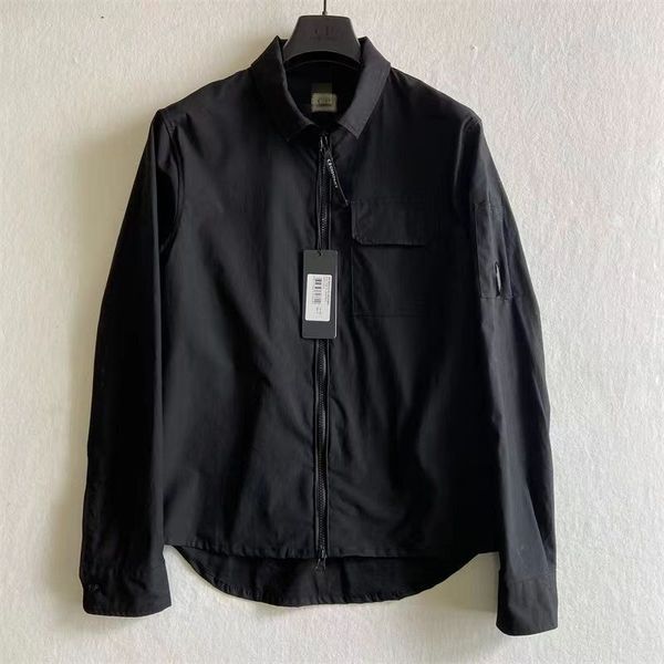 

cp c0mpany nylon brand mens jacket badge badge style casual loose jackets, Black