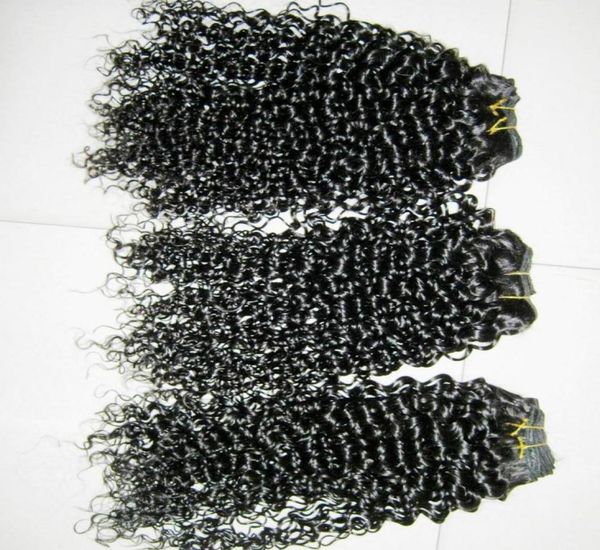 

hallo shopping cart discount beautiful weave kinky afro curls indian human hair 3 bundles deal holiday wefts2898275, Black