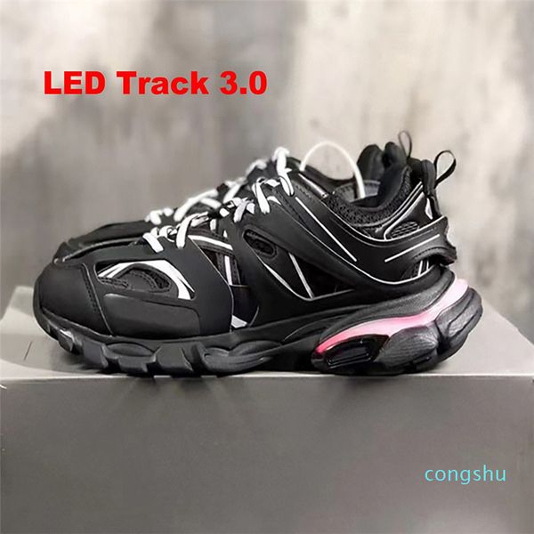

designer led track 3 3.0 shoes men women sneakers triple black white pink blue orange yellow green tess.s. gomma sneaker tracks sports size