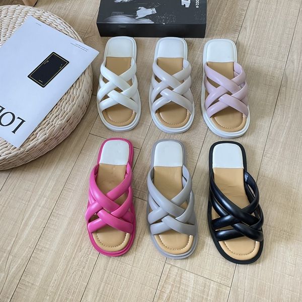 

thick platform bathroom home slippers women fashion soft sole eva indoor slides woman sandals 2023 summer non-slip flip flops, Black