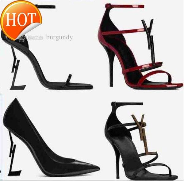 

sandals with box paris women dress shoes high-heeled luxurys designers shoe 10cm heels black golden gold wedding shoes dunks slipper sandal