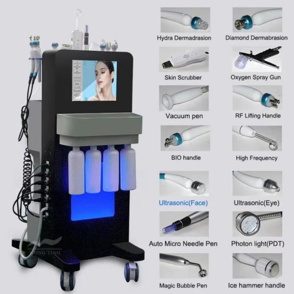

15 in 1 hydro microdermabrasion oxygen jet deep cleansing acne removal aqua facials skin care cleaning hydra dermabrasion facial machine