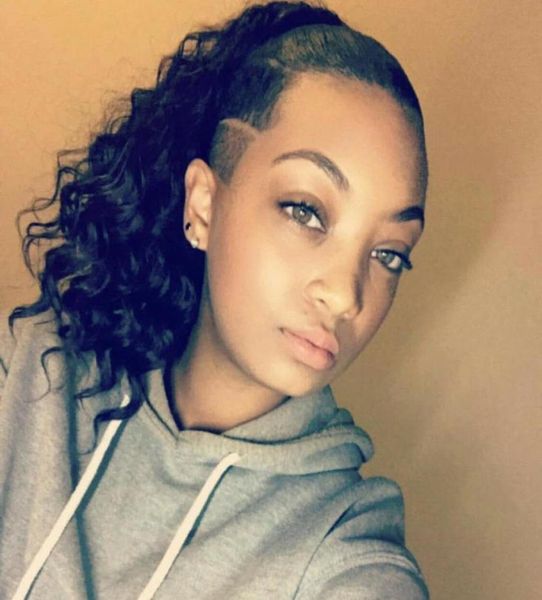 

womens wrap ponytail clip in hair extensions 16 inches long body wave hairpiece 120g wavy curly pony tail 3168398, Black