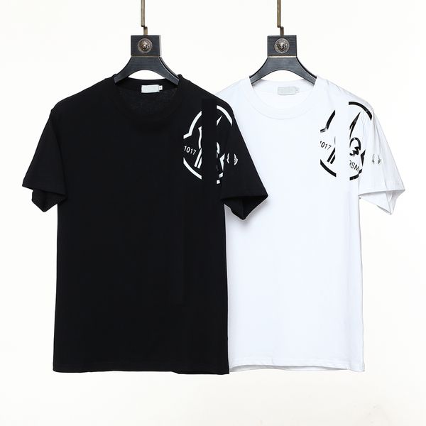 

men's clothing men's plus tees & polos round neck embroidered and printed polar style summer wear with street pure cotton bgt g4, White;black