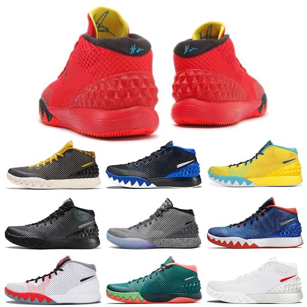 

2023 kyrie 1 basketball shoes one world people driveway infrared mens kyries 1s irving deceptive red letterman creator hendrix horus rayguns