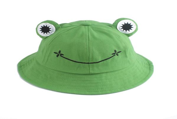 

fitted hat parentkid cartoon frog bucket hat panama fishing cap cute froggy hat homme femme bob chapeau outdoor sun fisherman h4820247, Blue;gray