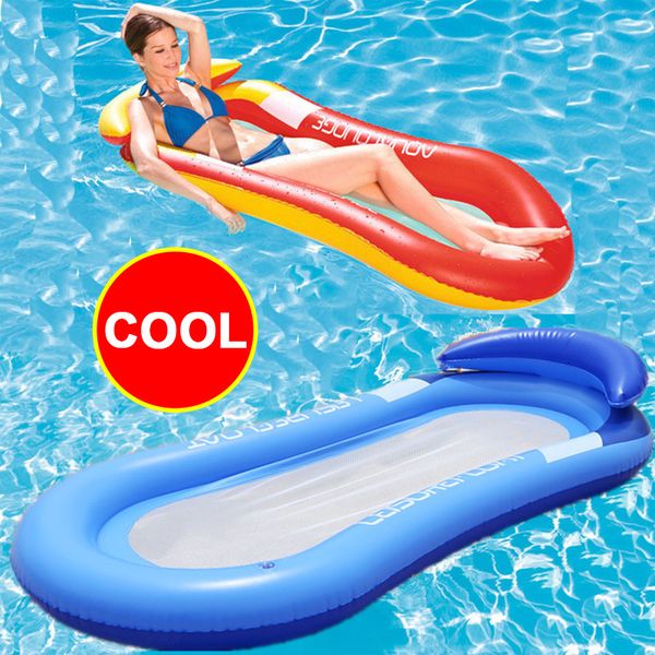 

inflatable floats tubes outdoor inflatable foldable back floating row swimming pool water hammock air mattress sleeping bed beach sport loun