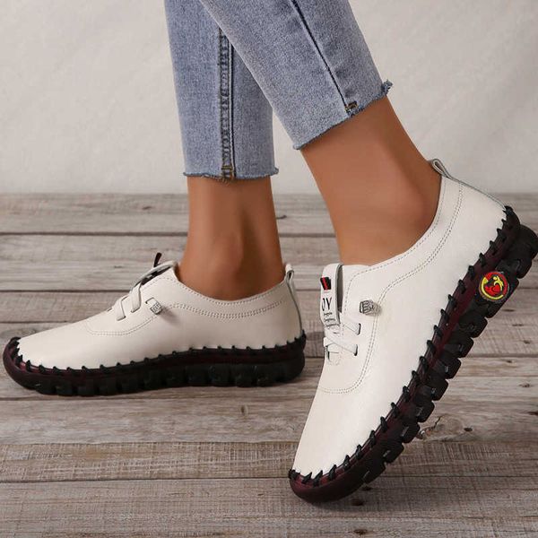 

dress shoes soft-soled women's single shoes women retro comfortable flat casual shoes women's outdoor lace-up non-slip loafers sne, Black