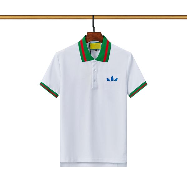 

mens polo shirt fashion letter embroidery casual man polos designer, White;black