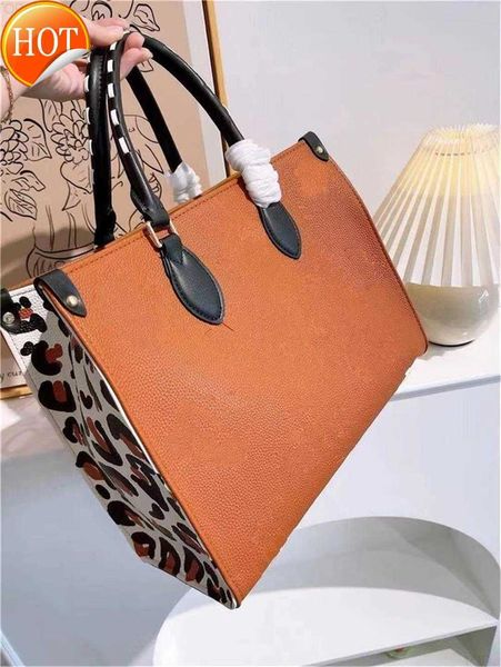 

totes 2023 fashion onthego gm mm women luxurys designers bags genuine leather handbags messenger crossbody shoulder bag walle
