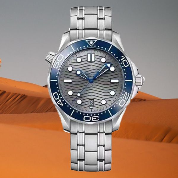 

automatic watches men fashion watch new dial master mechanical watch 41mm work wristwatch luxury brand luminous folding strap montre de luxe, Slivery;brown