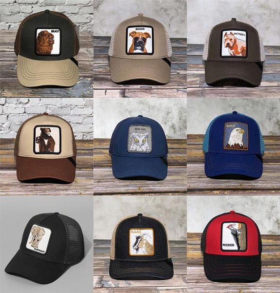 

ball caps original farm leopard head summer trucker cap mesh snapback hip hop hats for men embroidery animal baseball hat9183908, Blue;gray