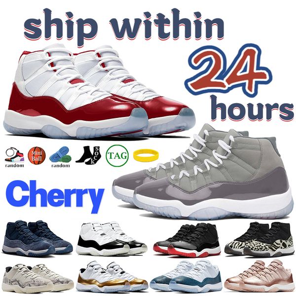 

jumpman 2023 designer 11 11s basketball shoes cherry cool grey dmp animal instinct midnight navy velvet mens women shoe bred 25th anniversar
