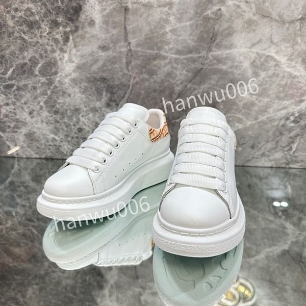 

brand men womens quality designer sneaker lace up genuine leather sneakers fashion casual designer sneaker, Black