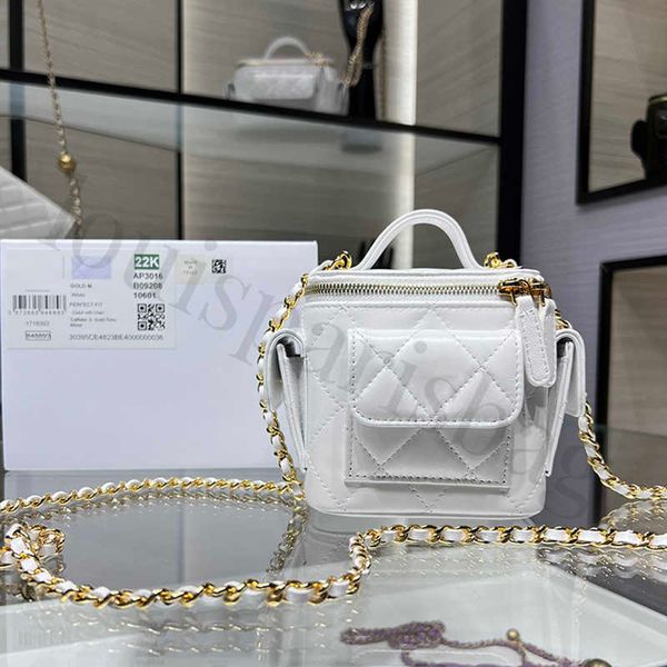 

designer cosmetic bag luxurys handbag 11cm genuine leather chain bag shoulder bag