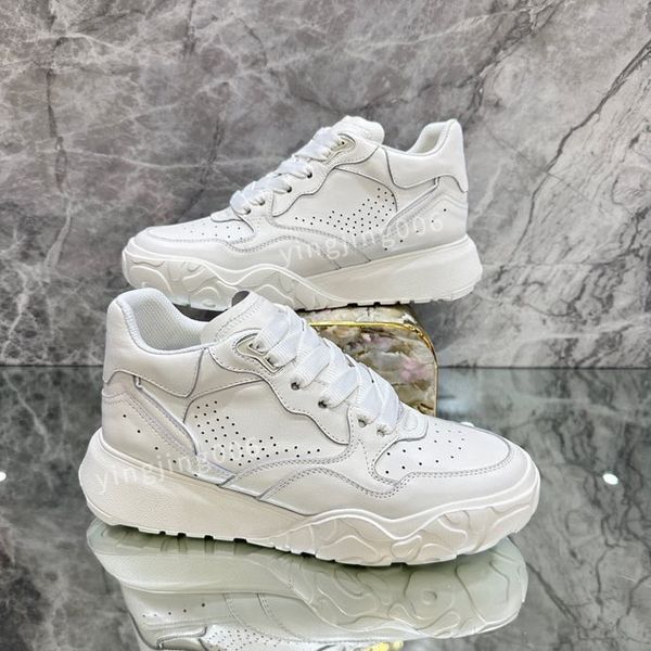 

new brand women men casual shoes leather lace-up sneaker fashion lady flat running trainers letters gym sneaker2023, Black