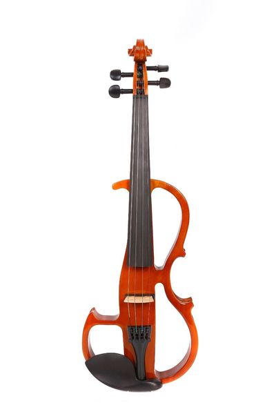 

yinfente 4/4 electric silent violin natural wood case&bow cable #ev8