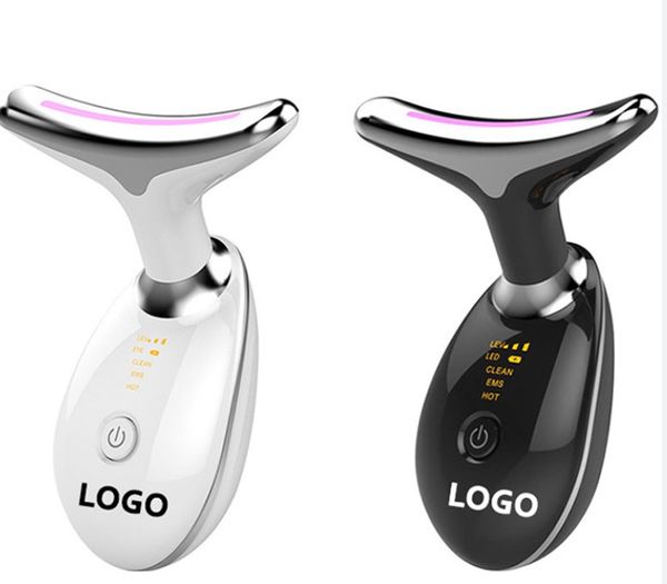 

ems face neck beauty device 3 colors led pn therapy skin