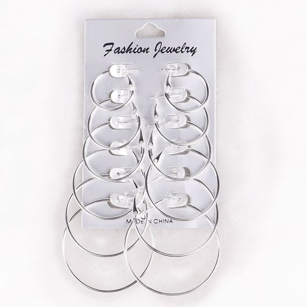 

fashion earring set rock exaggerated earring ring stud stainless steel alloy earring sets for women jewelry, Golden