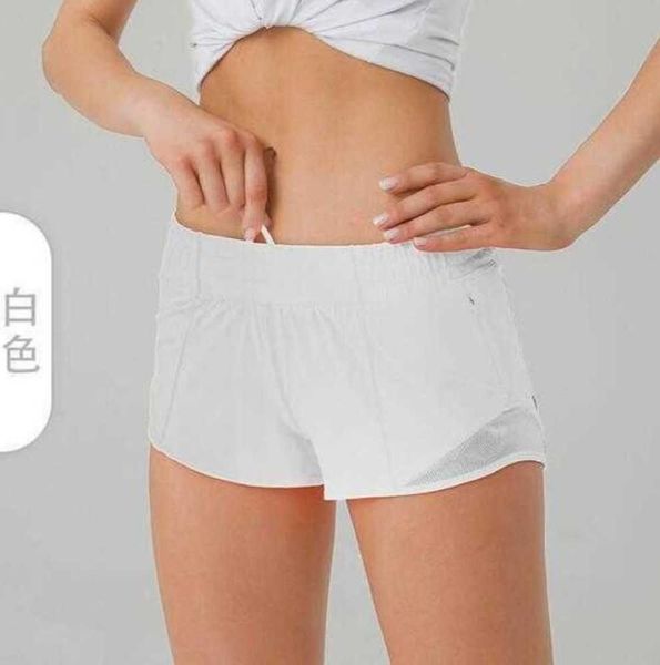 

lulus summer yoga y shorts breathable quick drying sports underwear womens pocket running fitness pants princess sportswear advanced design, White;black
