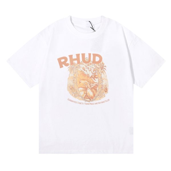

summer men's t-shirt women's rhude t-shirt designer t-shirt couple, White;black