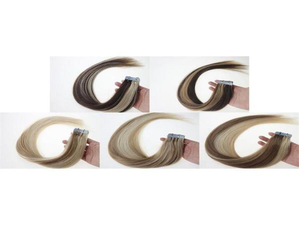 

16inch to 24inch piano remy tape in skin human hair extensionspu skin tape hair extensions20pcsbag 30g40g50g60g70gbag 1bag9323566, Black