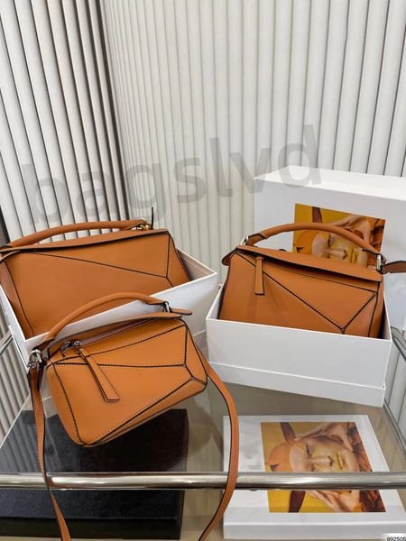 

luxury tote bag shoulder bags designer bag women handbags puzzle geometric fashion designer crossbody bag contrast color wallet letter mini