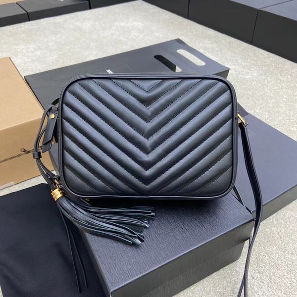 

womens quilting camera tassel bag handbag genuine leather designer silver logo clutch toiletry bag luxury shoulder hobo crossbody tote gold