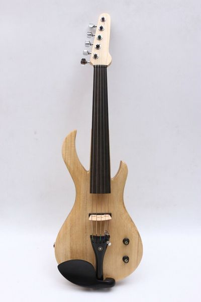 

advance 5string electric violin 4/4 nice tone clear paint case #ev20