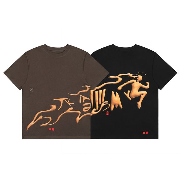 

2023 new fashion men's tshirts hip hop t shirt men women jack designs letter prints cotton lightning tees jack teenage s-xl, White;black