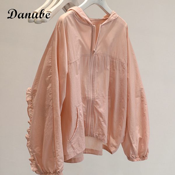 

women's jackets ultrathin light hooded jacket women summer sun protection clothing korean casual windbreaker zip up coat outdoor sunscr, Black;brown