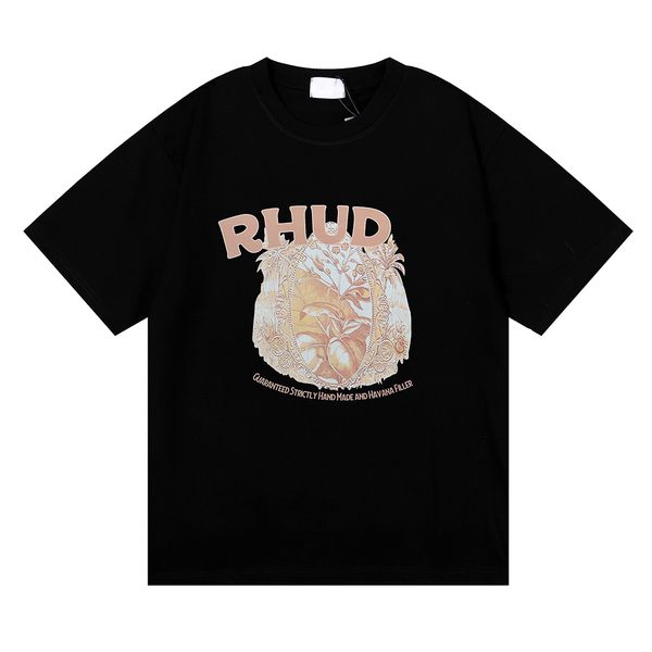 

rhude men's t-shirts designer t-shirts fashion trend rhude print women's short sleeves men's short sleeves, White;black