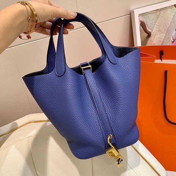 

a designer tote bag her mas handbag authentic picotin women's luxury bags h home genuine leather women's bag vegetable basket buck