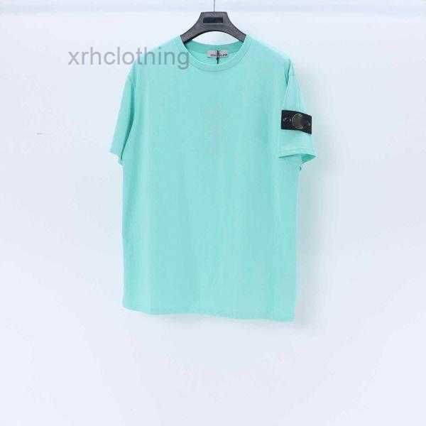 

2023 summer t shirt stone designer t-shirt loose tees man island luxury clothing streetwear shorts sleeve tshirt 3 8mya, White;black