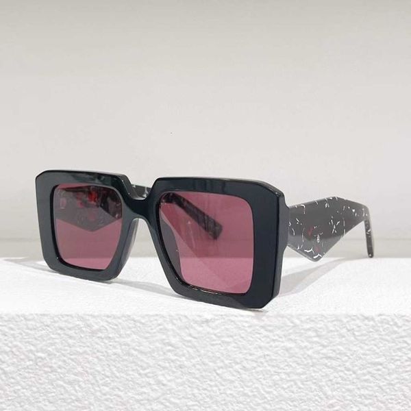 

Designer Triangular signature cool sunglasses luxury Super high quality P's new net red the same personalized trend large frame women's versatile Sunglasses SPR 23y-s