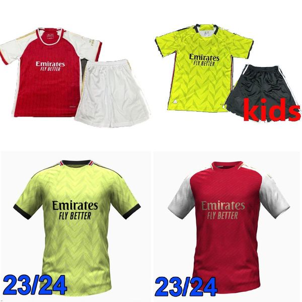 

23 24 soccer jerseys pepe tierney gabriel saka white odegaard smith rowe martinelli marquinhos g. jesus home away kids sock kit football shi, Black