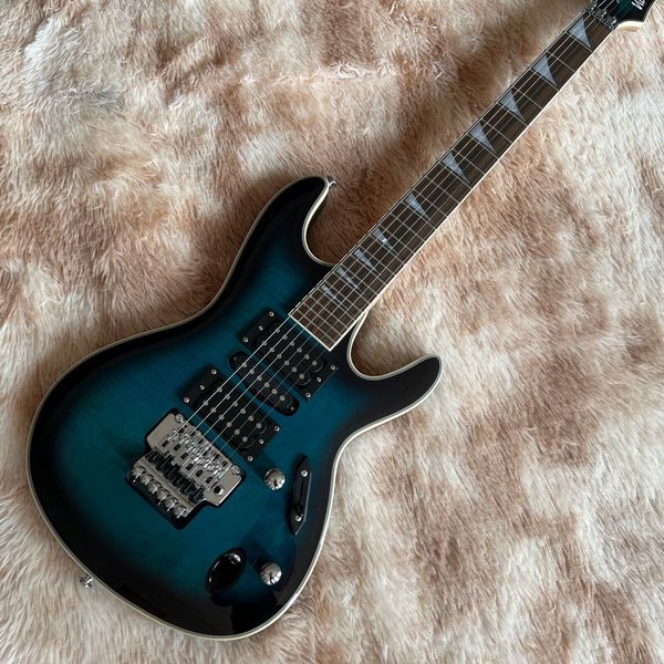 

0316 electric guitar mahogany body flamed maple top