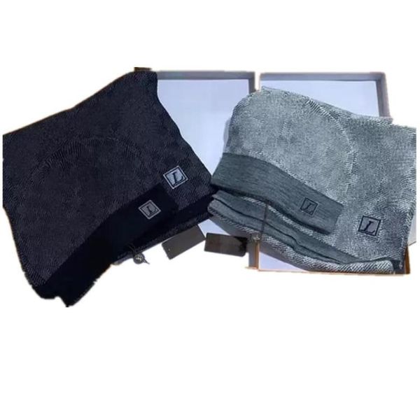 

fashion designs beanie hat scarf sets femmes scadroet set hiver chaud chapeauxet foulards chapeau de bonnet pour homm1629455, Blue;gray