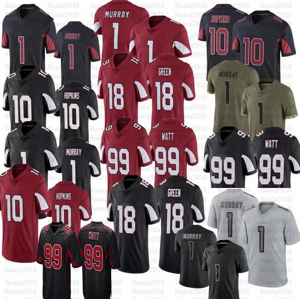 

1 kyler murray football jerseys deandre hopkins watt colt mccoy rondale moore pat tillman zach ertz conner marquise brown golden conner simm, Black;red
