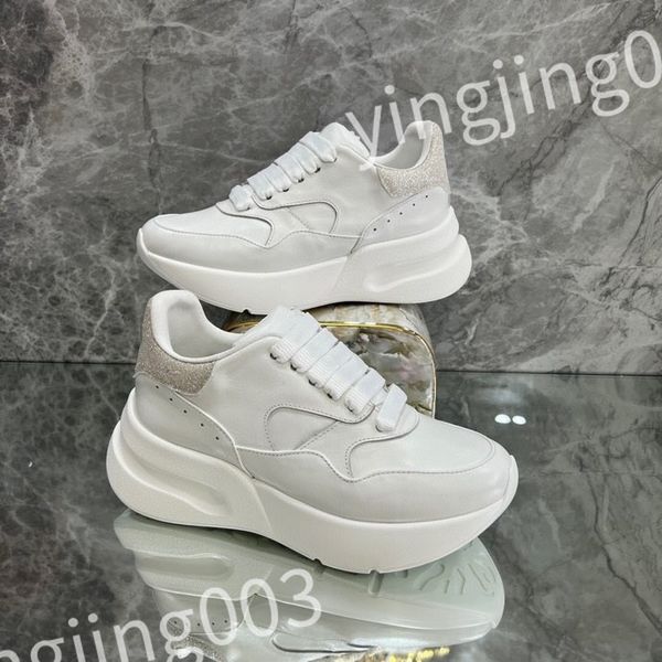 

2023 luxury designer casual shoes sneakers reflective vintage shoes mens women trainers leather sneaker shoes, Black