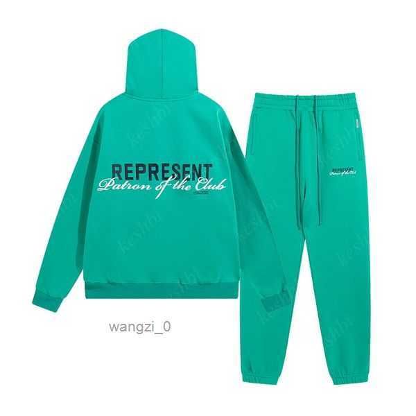 

represent hoodie designer tracksuits sweater trousers piece streetwear sweatshirts suit 9 6vqm, Black
