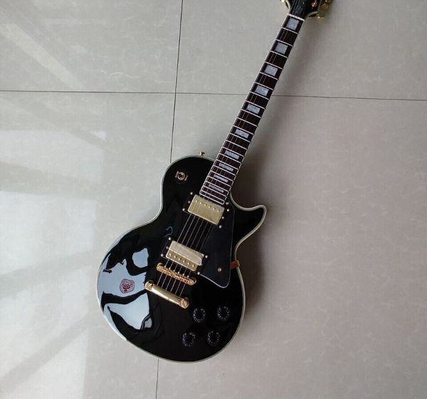 

factory direct sales of new lp rock electric guitar black beauty super bright