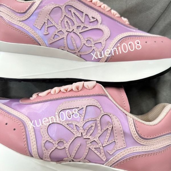 

womens men quality casual shoes designer leather lace-up sneaker fashion running trainers letters woman shoes flat printed gym sneakers, Red;white