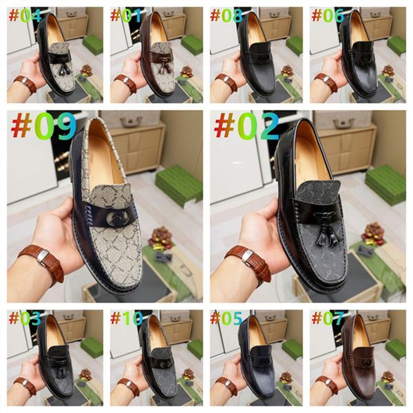 

2023 g luxury mens dress shoes brand designer cowhide overshoes shoess brogue shoe business leather with gold thread, Black