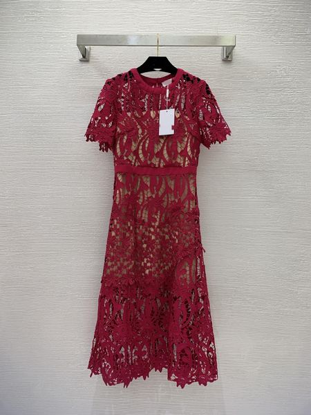 

street style dresses 2023 new summer autumn o neck short sleeve print fashion milan runway dress designer brand same style women's 0515, Black;pink