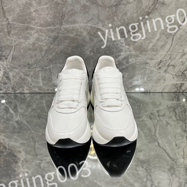

luxury designer casual shoes sneakers reflective vintage shoes mens women trainers leather sneaker shoes, Black