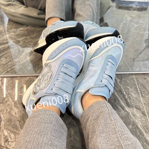 

2023mens casual shoes designer leather lace-up sneaker fashion running trainers letters woman shoes flat printed gym sneakers, Red;white