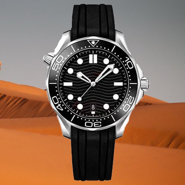 

automatic watch mechanical watches mens watchs outdoor 41mm black dial with stainless steel bracelet rotatable bezel transparent movement wr, Slivery;brown