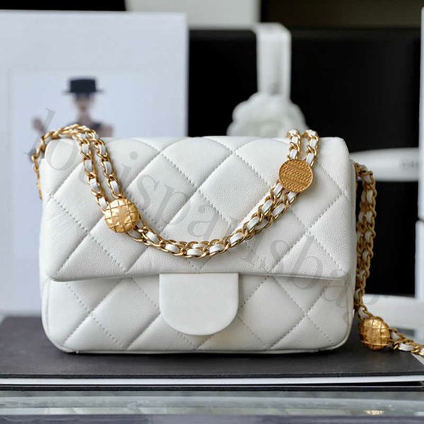 

designer flap bag luxury chain bag genuine leather shoulder bag 21cm messenger bag