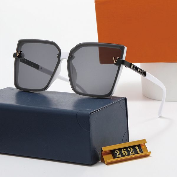 

2023 summer new designer sunglasses fashion sunglasses women's and men's sunglasses printed glasses adumbral 5 color optional g, White;black